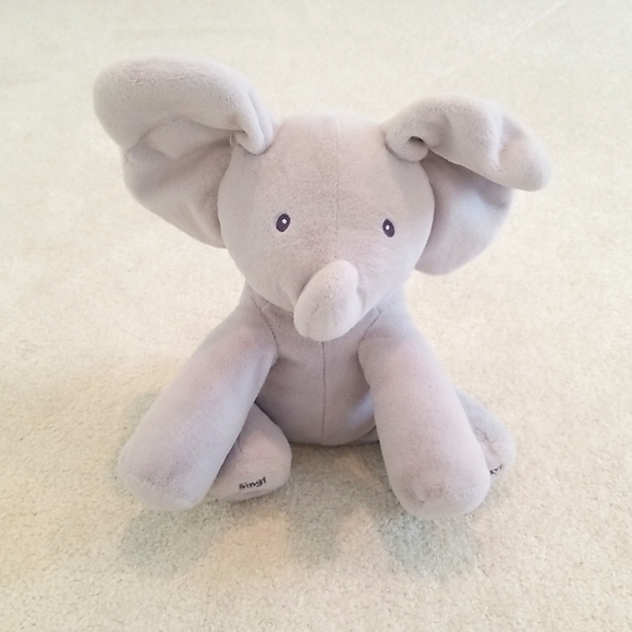 Baby Gund Flappy The Elephant Musical Stuffed Animal - Picture 1 of 5